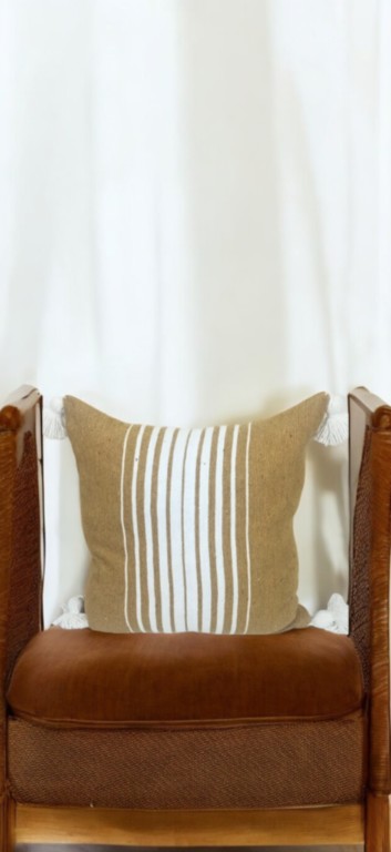 Coussin-chic-maroc-blanc-marron