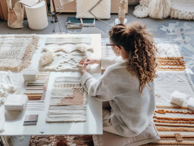Grand-tapis-marocain-laine-design-blanc