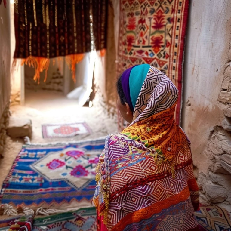 Femme-artisane-Tapis-Maroc
