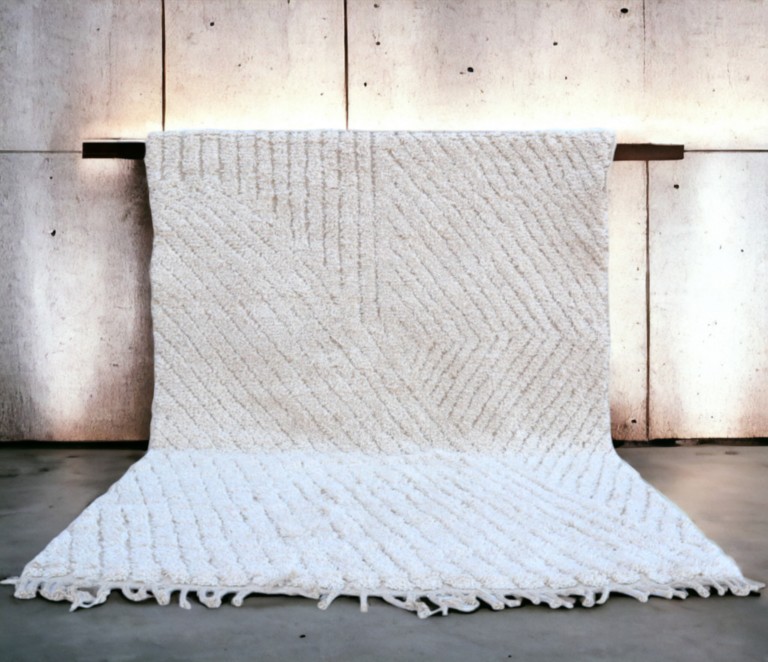 tapis-Berbere-Design-Blanc-Creme