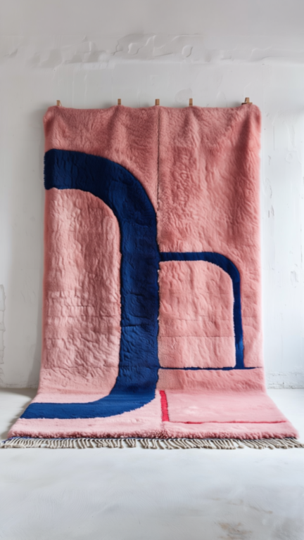 tapis-berbere-rose-bleu tapis-berbere-rose-bleu