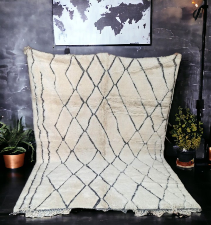 tapis-berbere-luxe-noir-blanc-310cm-270cm