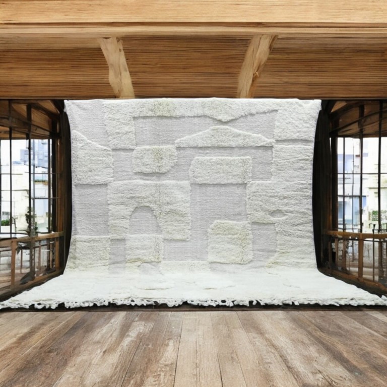 Vente-en-gros-tapis-blanc-laine-design-montagne