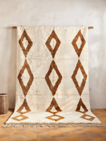 Large-diamond-brown rug Large-diamond-brown rug