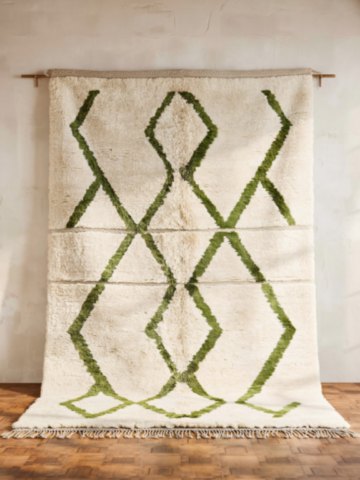 38C-Carpet-BeniOuarain-Lozange-green 38C-Carpet-BeniOuarain-Lozange-green
