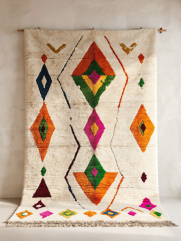 Tapis berbère marocain coloré – Déco moderne Tapis berbère marocain coloré – Déco moderne