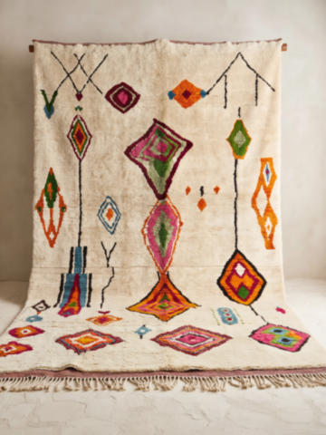 Tapis berbère marocain coloré – Tissage authentique Tapis berbère marocain coloré – Tissage authentique