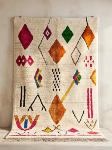 Tapis berbère coloré – Pour salon et chambre Tapis berbère coloré – Pour salon et chambre