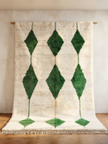 62C-Tapis-design-losange-vert-blanc