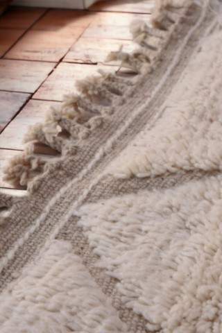 Franges-tapis-beni-ouarain-beige-