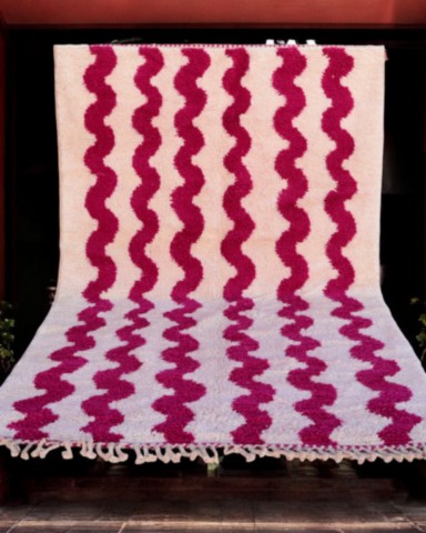 Tapis-design-maroc-rose-violet